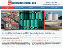 Tablet Screenshot of bencochemical.com